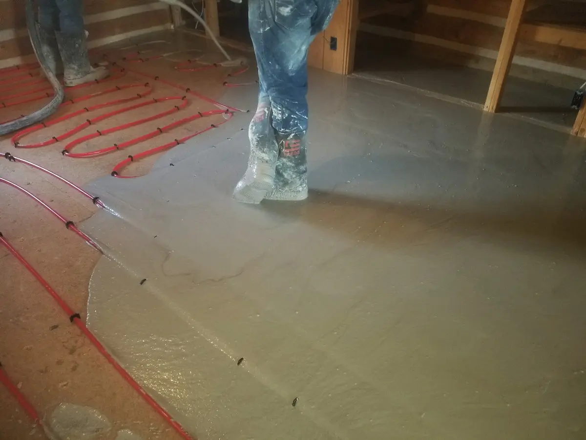 Radiant heating installation and boiler room setup for an Evergreen, CO home