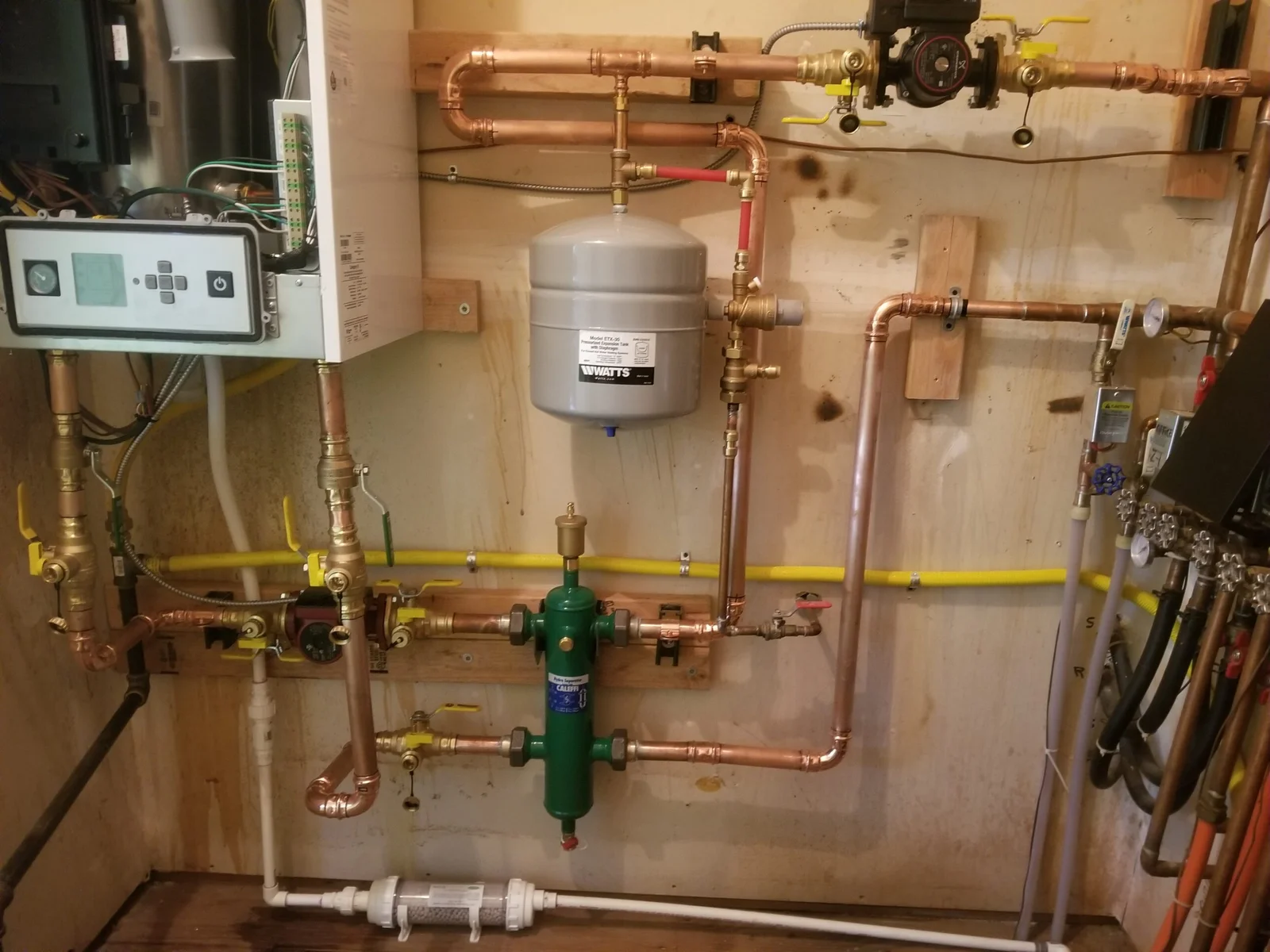 Professional boiler complex system piping completed by local experts